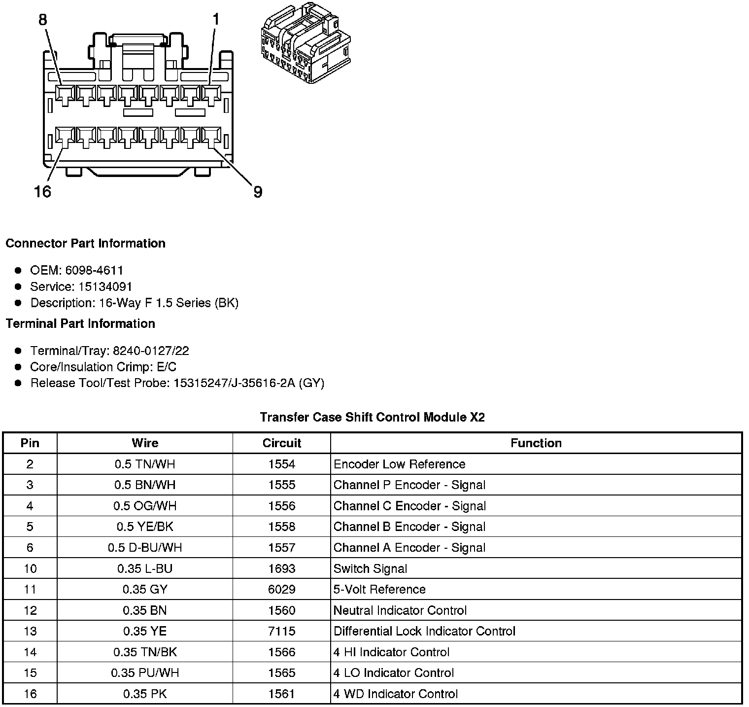 Factory service manual diagram