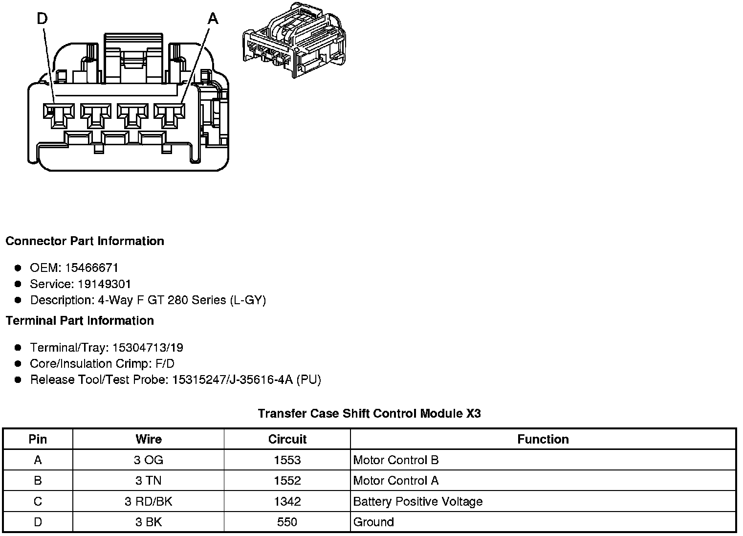 Factory service manual diagram