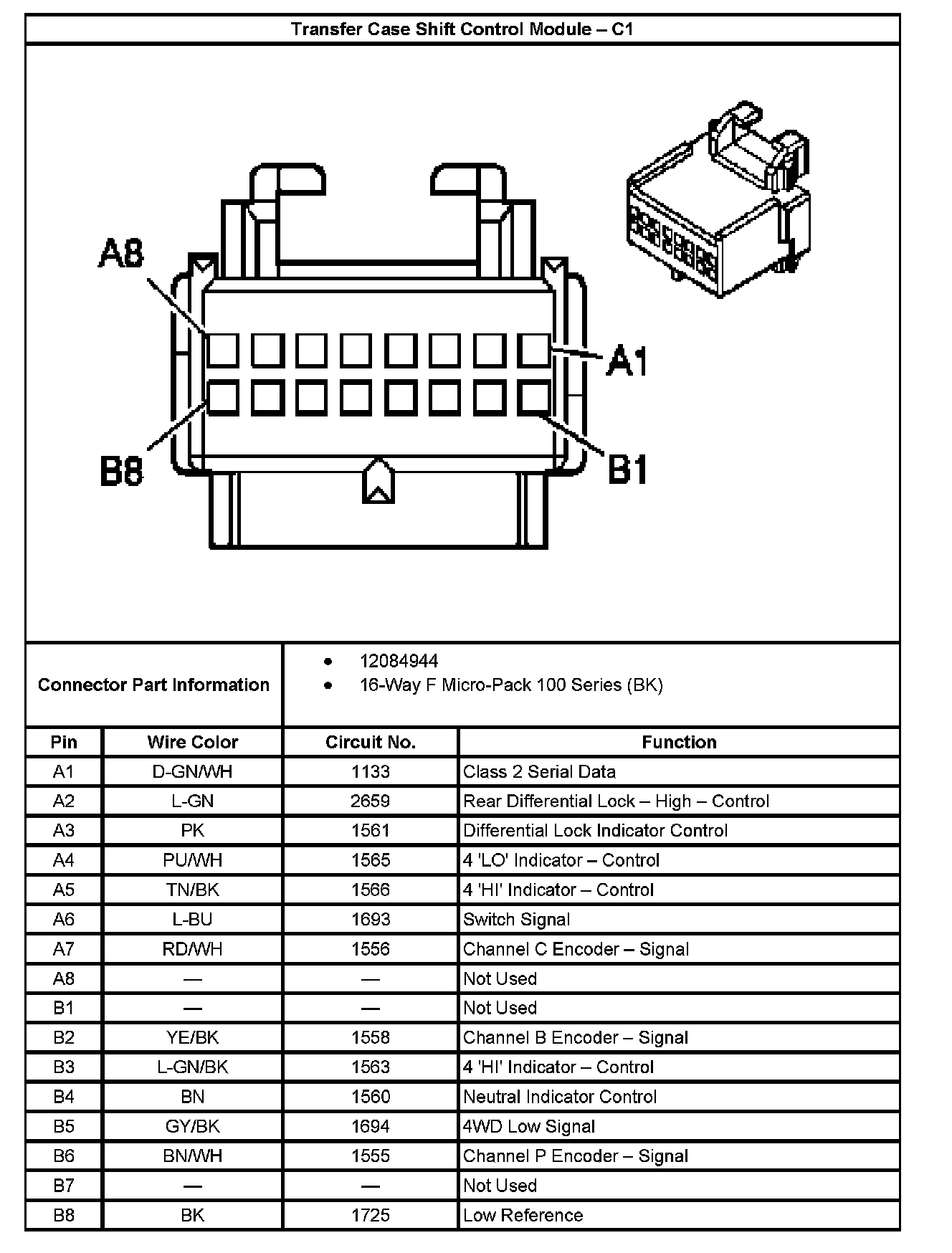 Factory service manual diagram