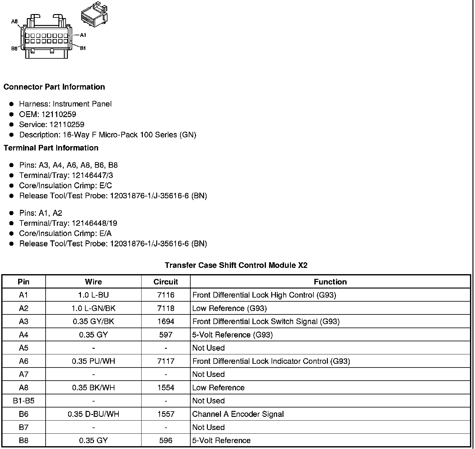 Factory service manual diagram