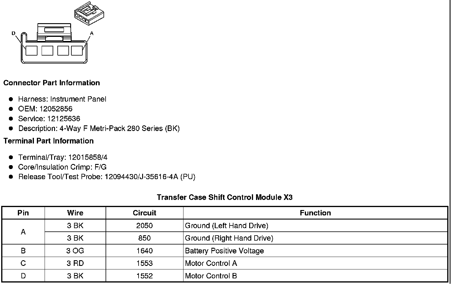 Factory service manual diagram