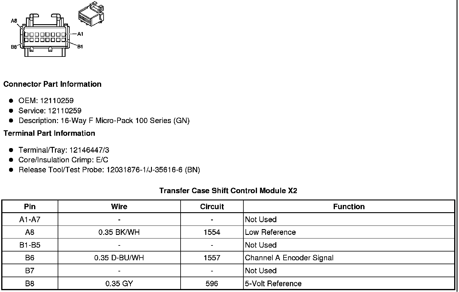Factory service manual diagram