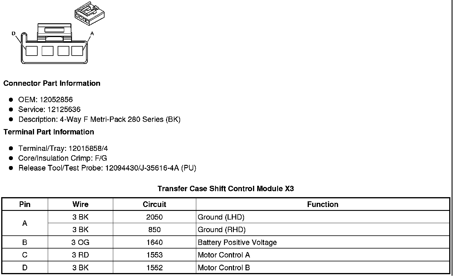 Factory service manual diagram