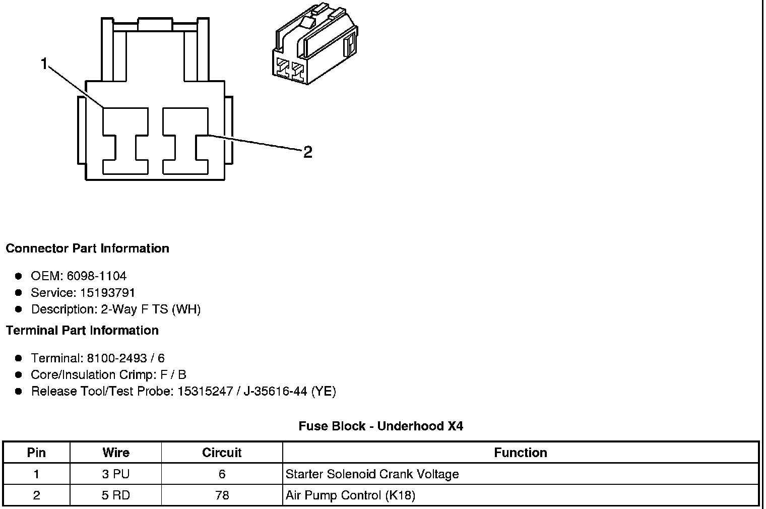 Factory service manual diagram