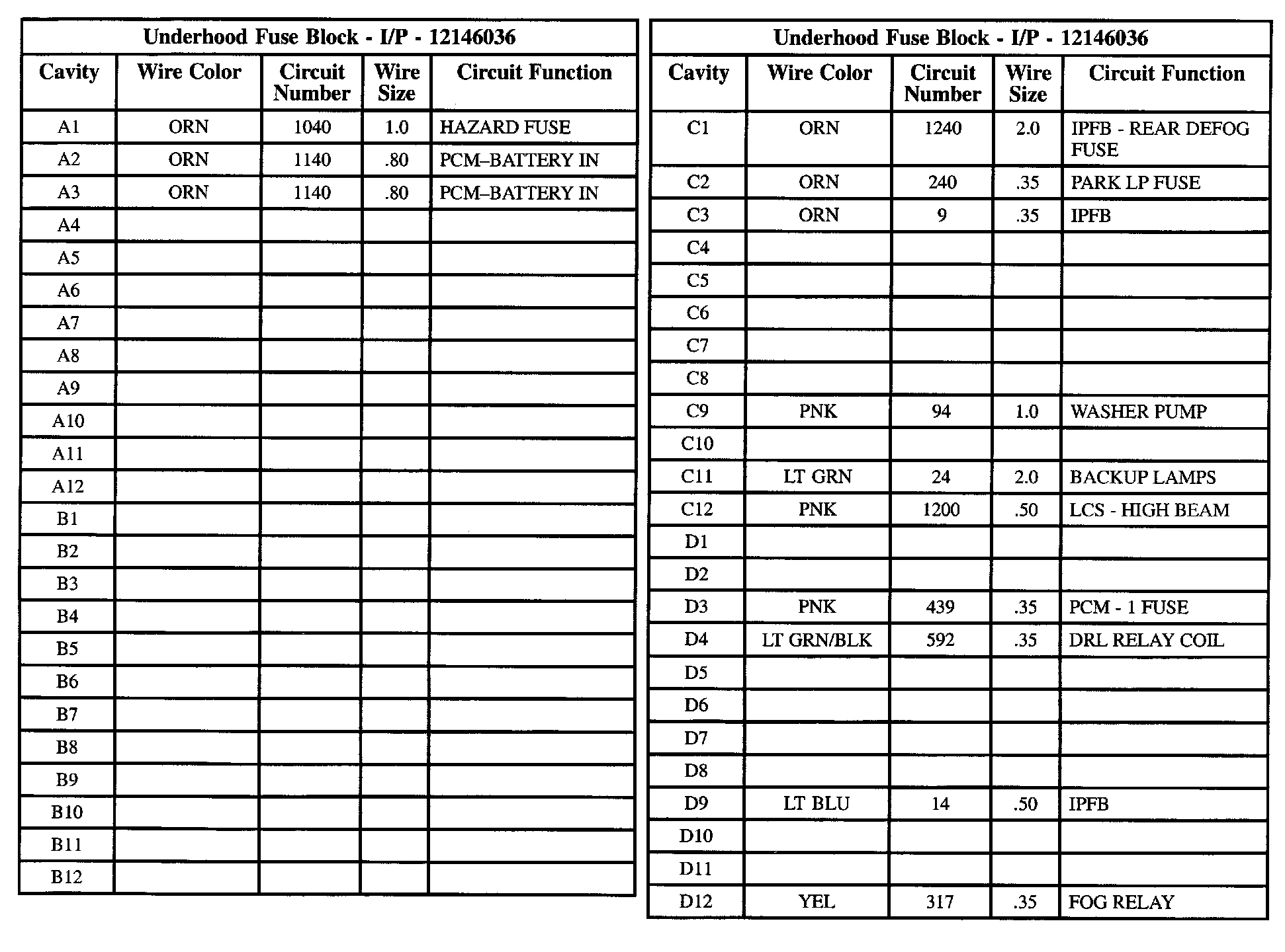 Factory service manual diagram