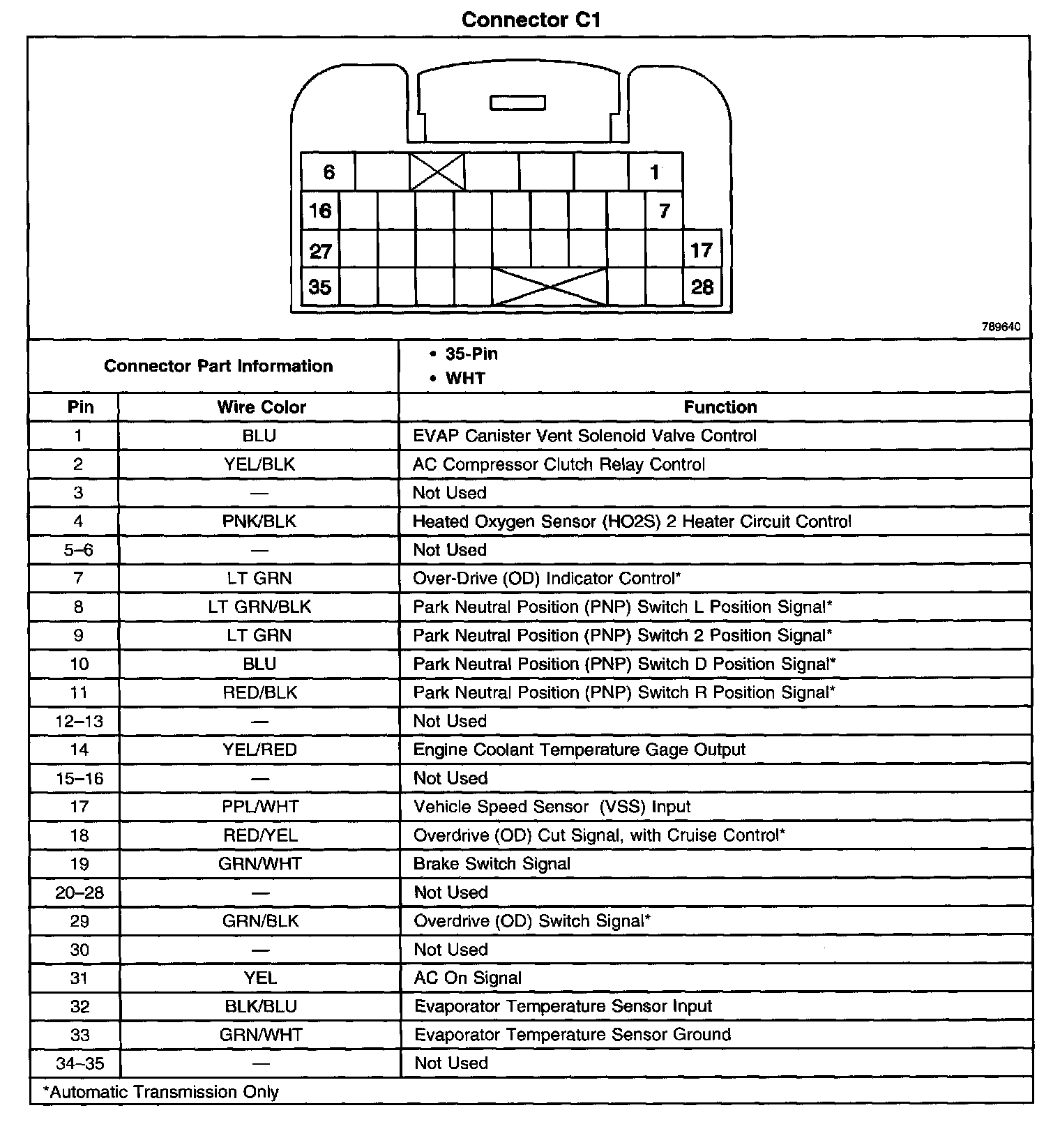 Factory service manual diagram