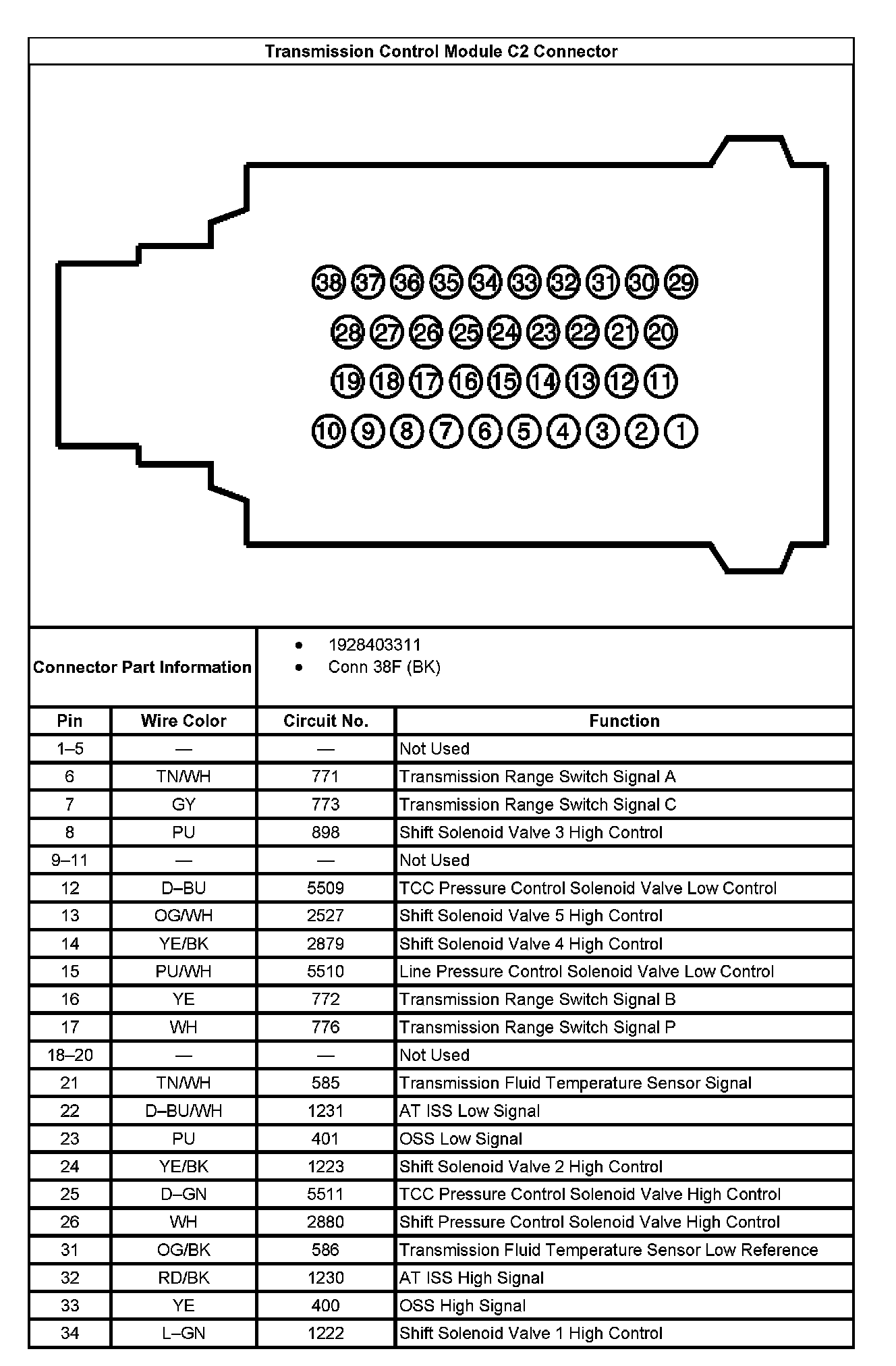 Factory service manual diagram