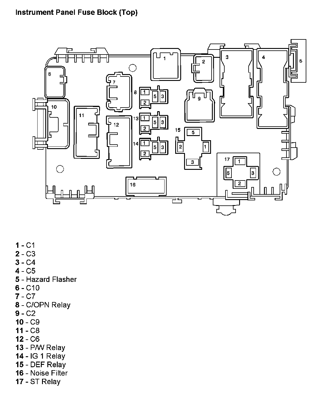 Factory service manual diagram