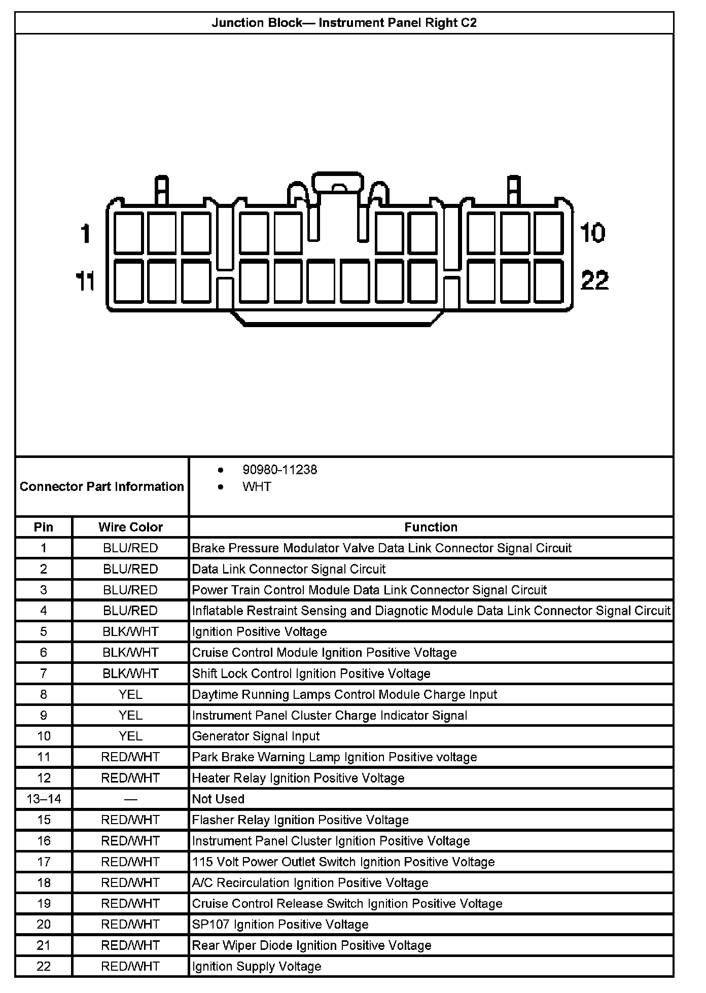 Factory service manual diagram