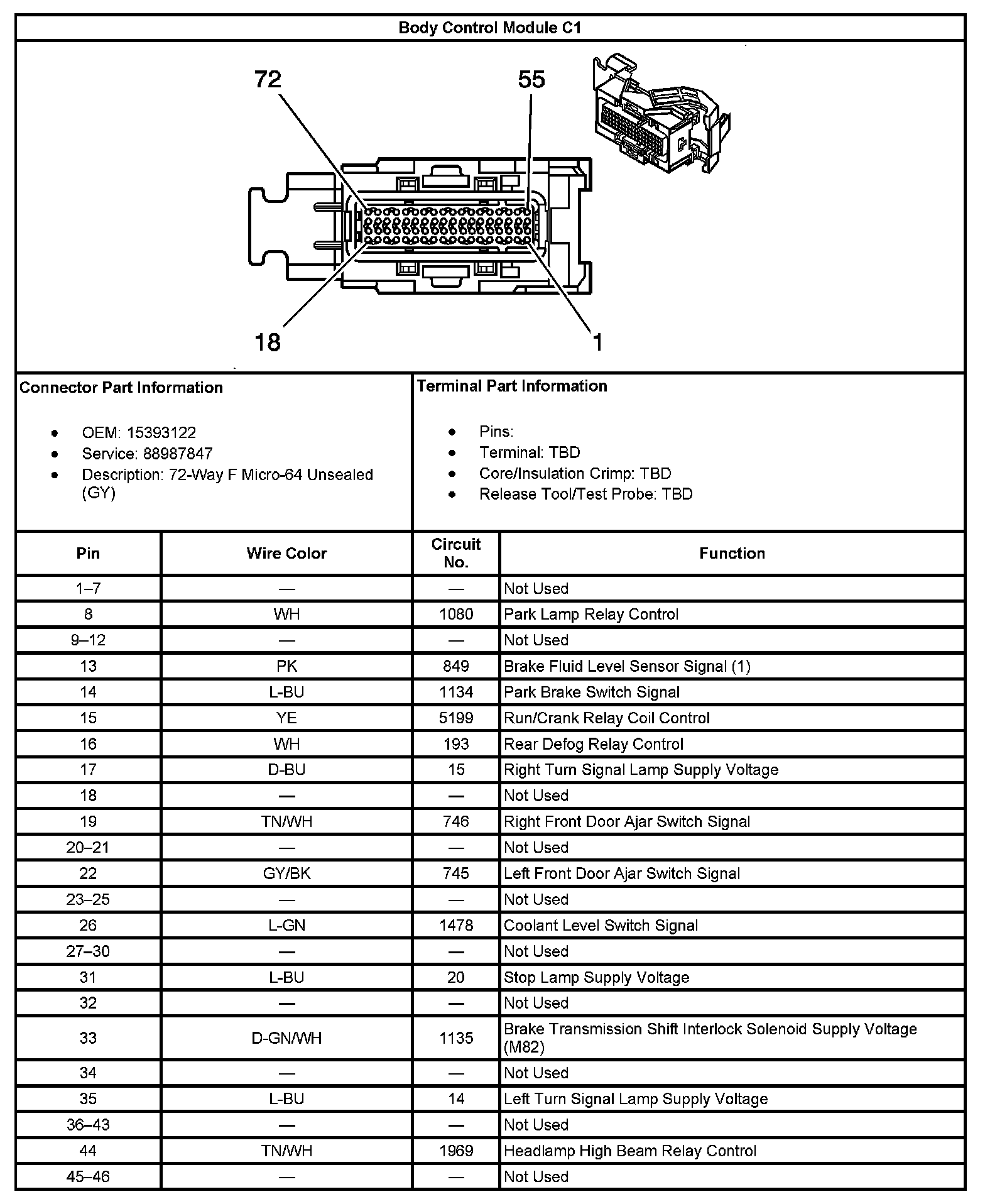 Factory service manual diagram