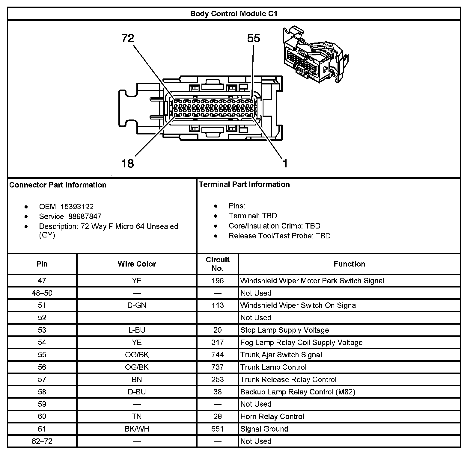 Factory service manual diagram
