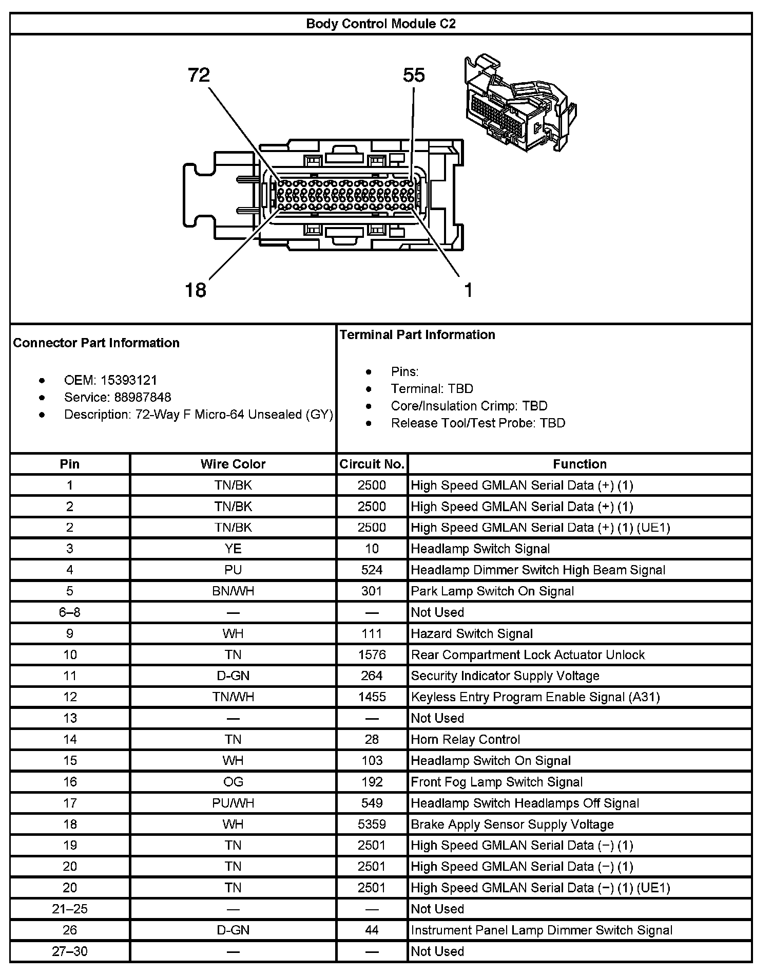 Factory service manual diagram