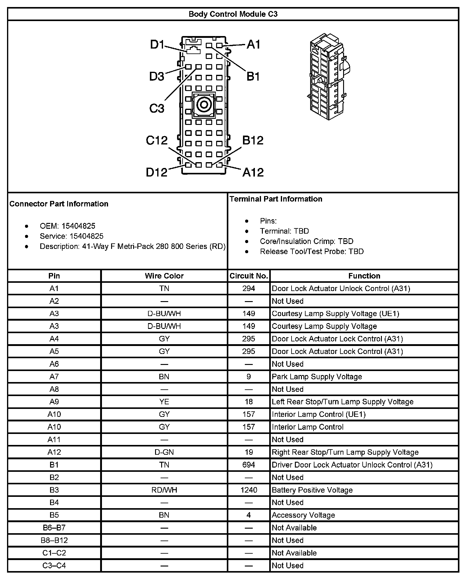 Factory service manual diagram