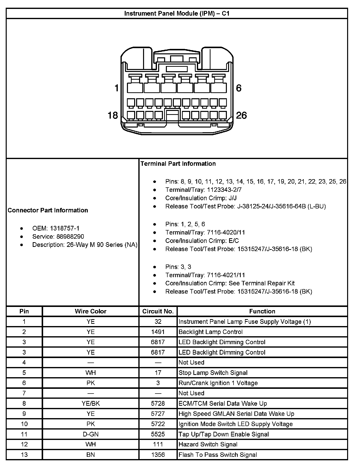 Factory service manual diagram