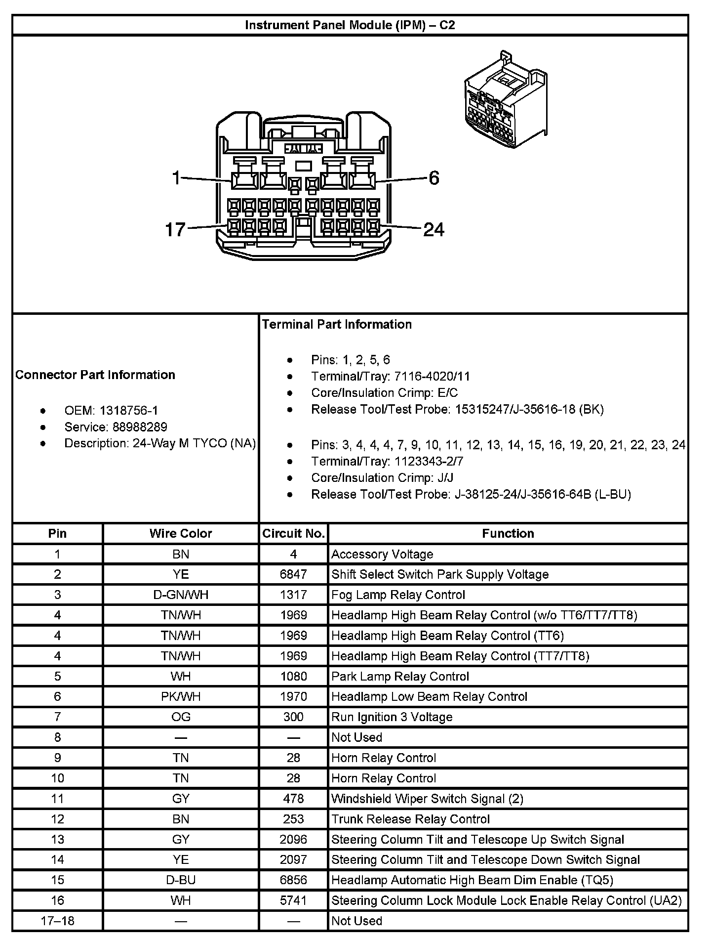 Factory service manual diagram
