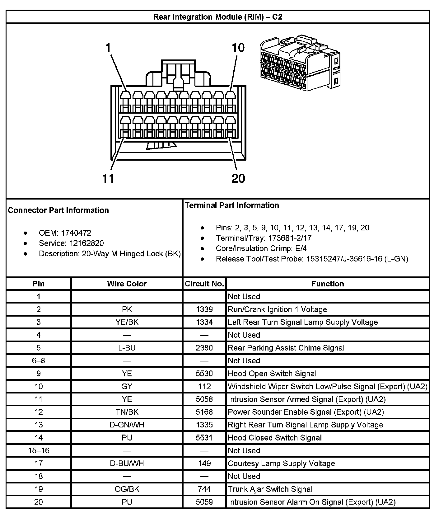 Factory service manual diagram