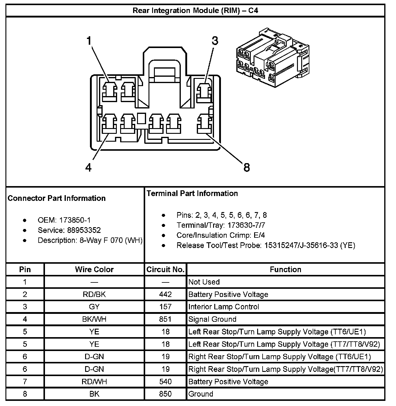 Factory service manual diagram