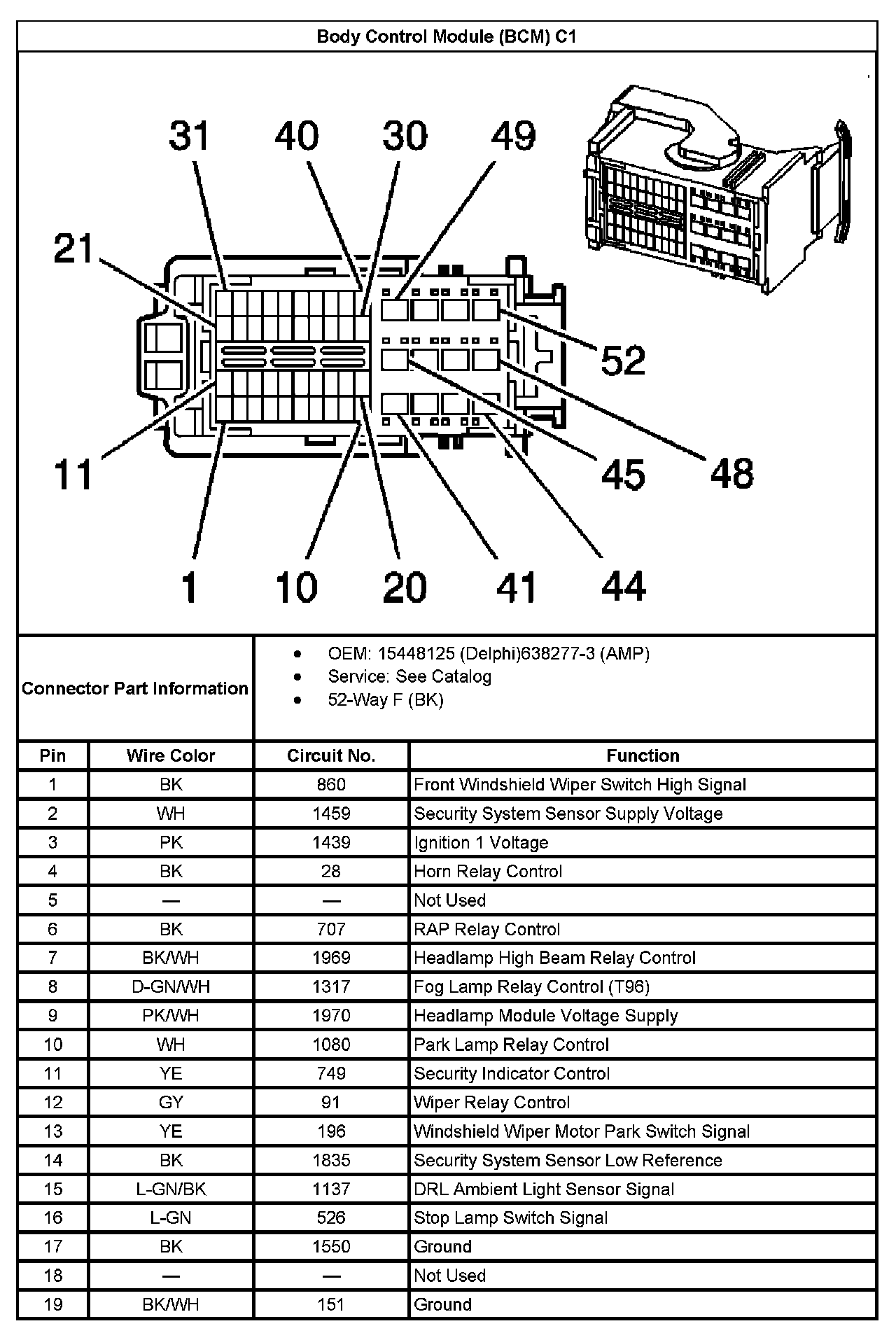Factory service manual diagram