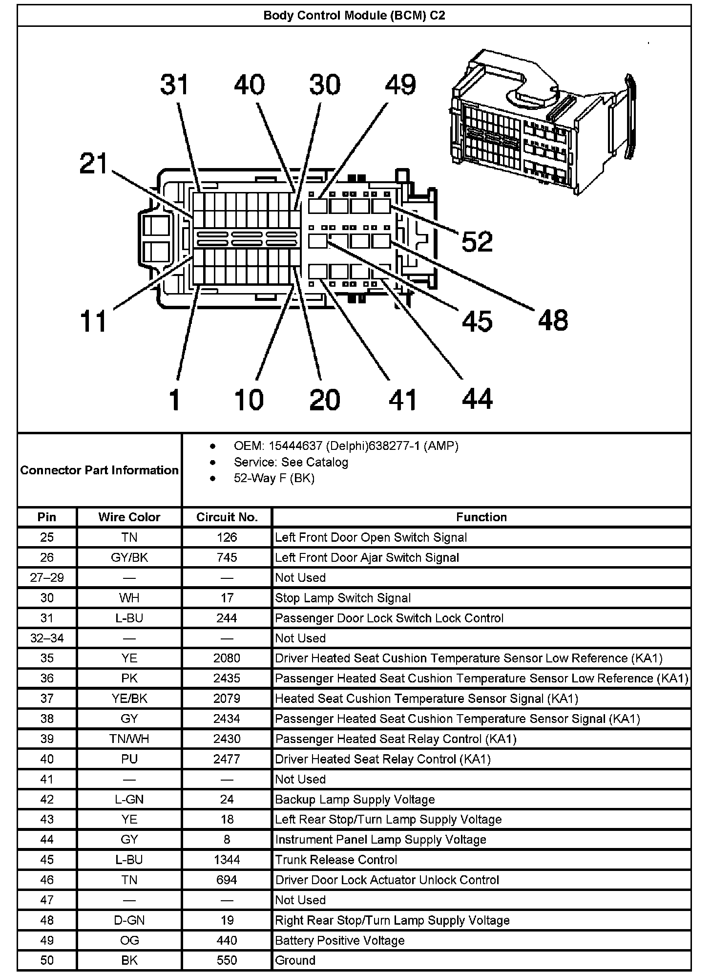 Factory service manual diagram