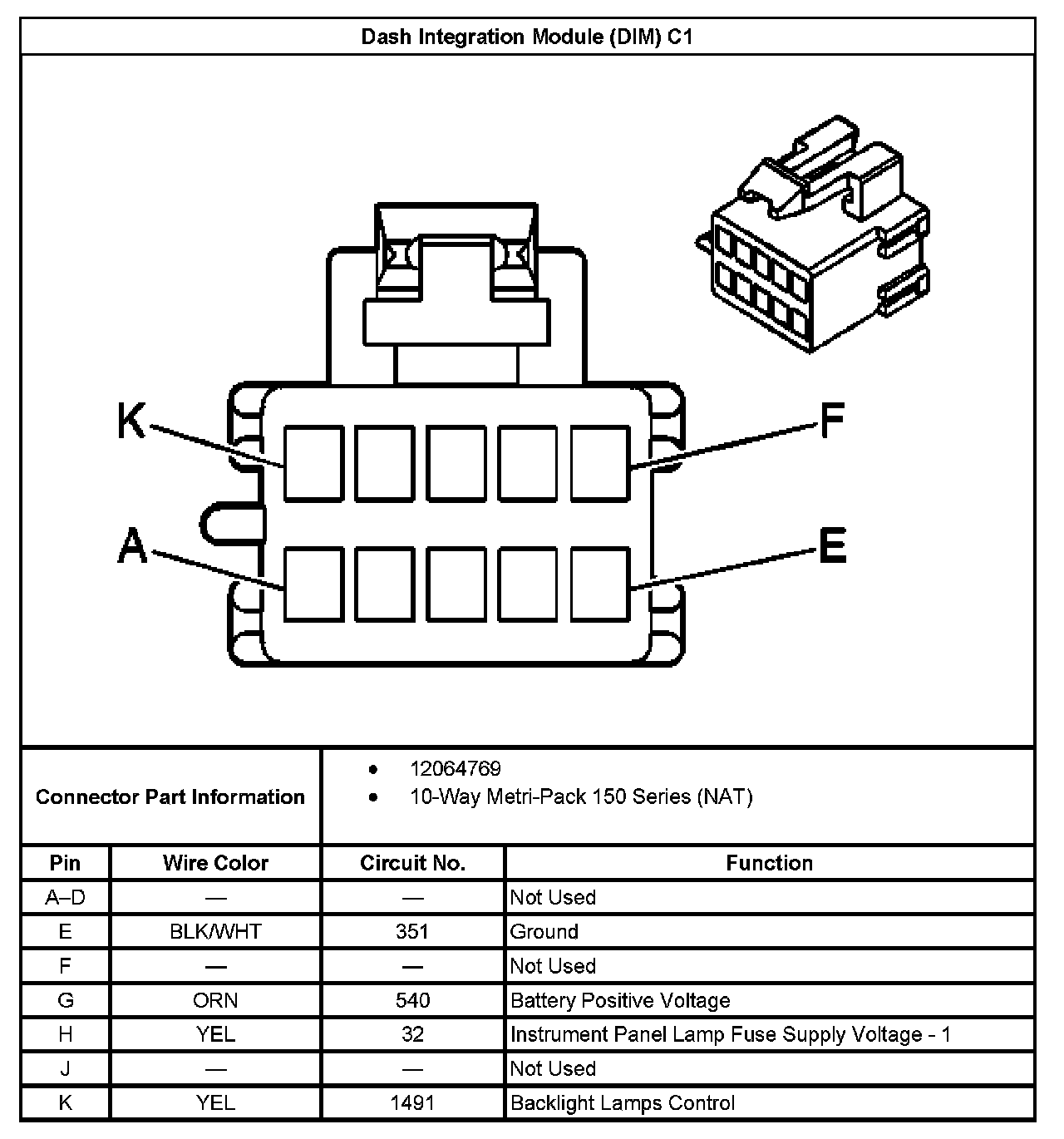Factory service manual diagram