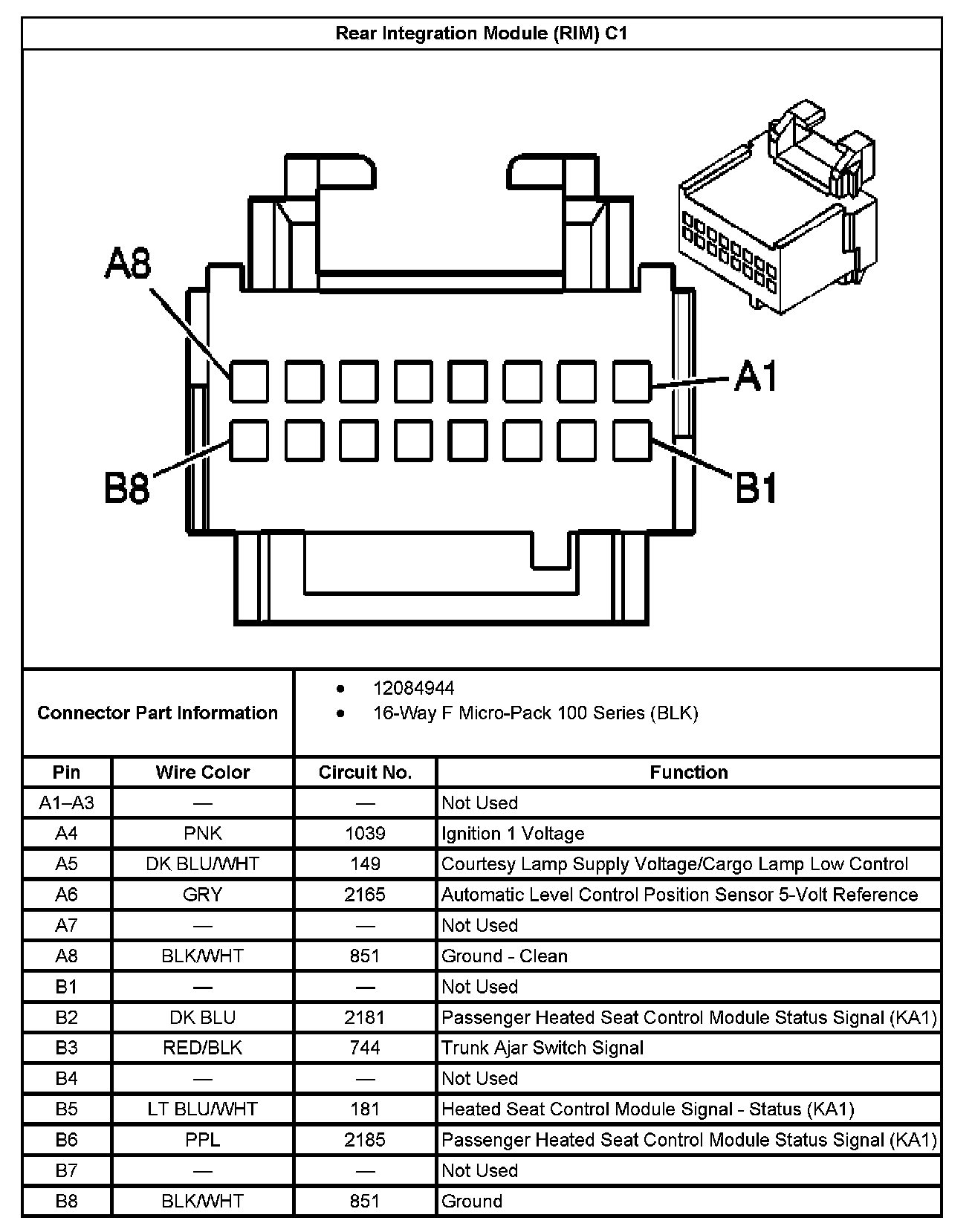 Factory service manual diagram
