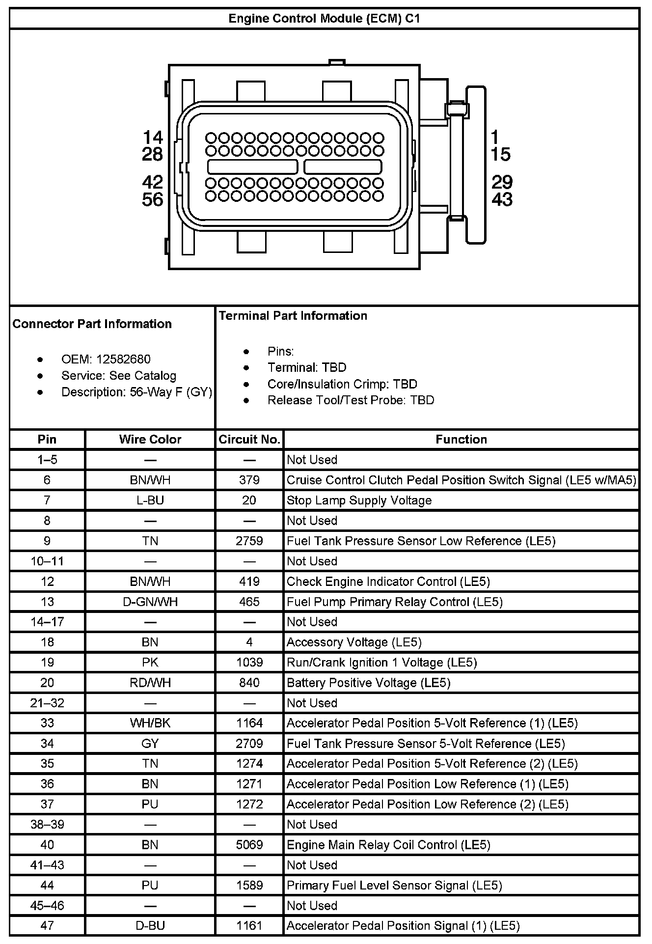 Factory service manual diagram