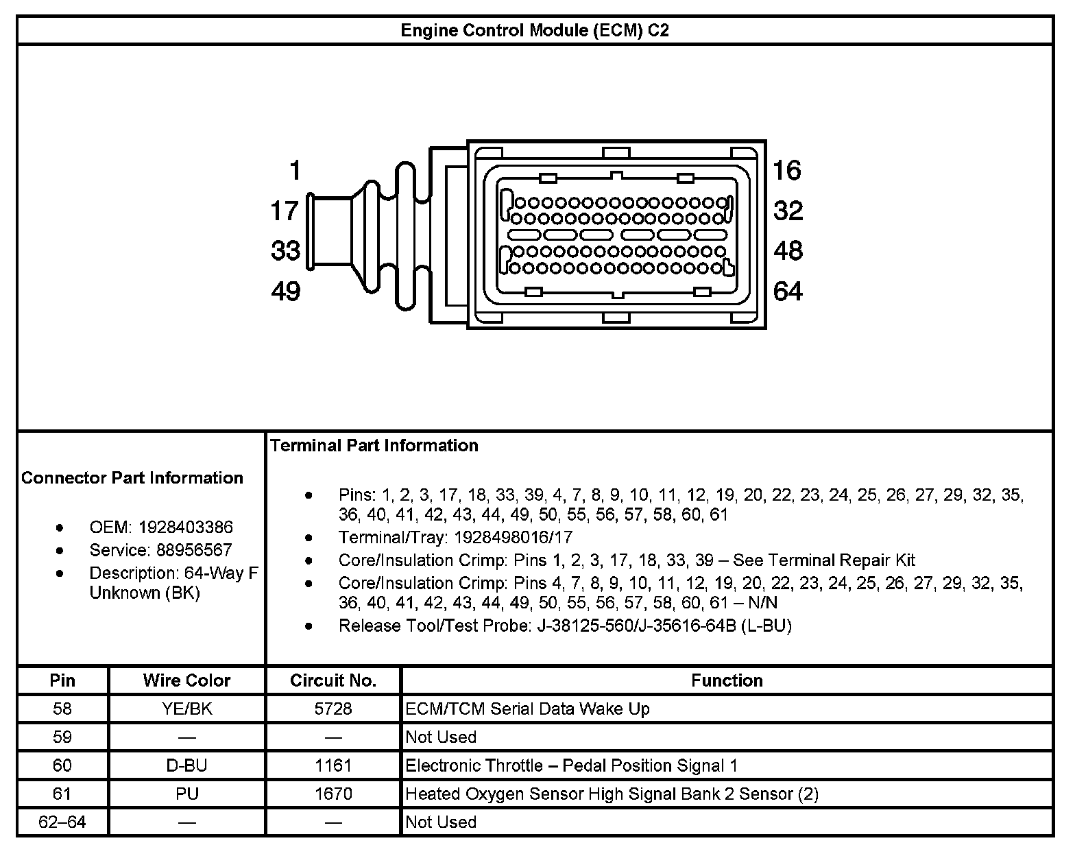 Factory service manual diagram