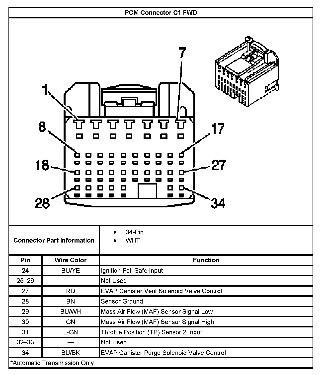 Factory service manual diagram
