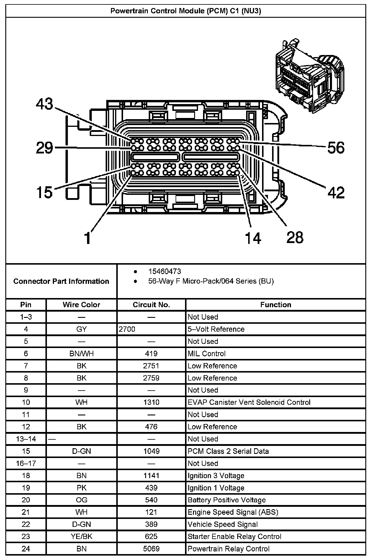 Factory service manual diagram