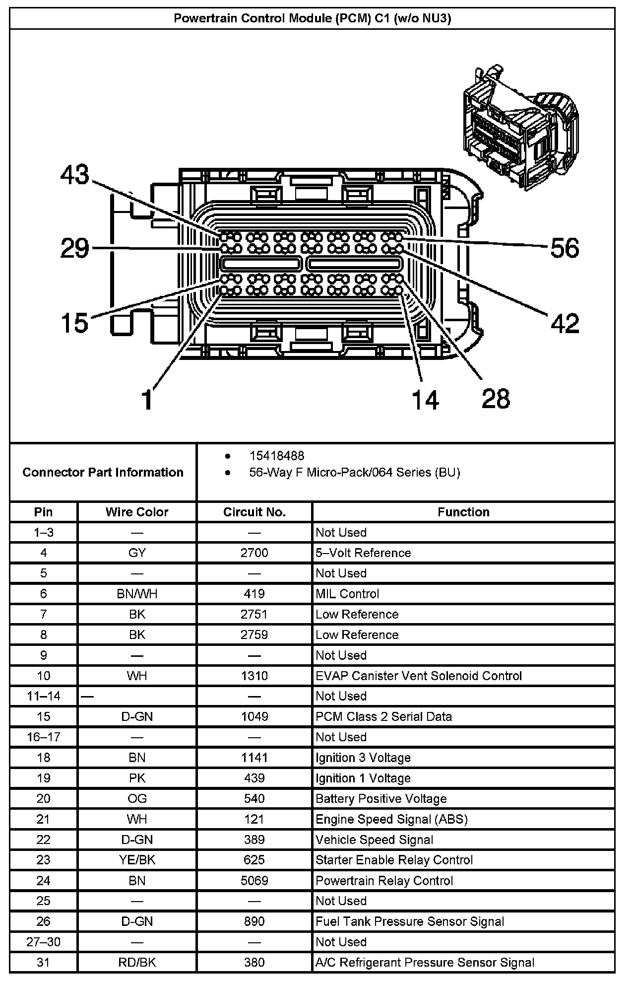 Factory service manual diagram