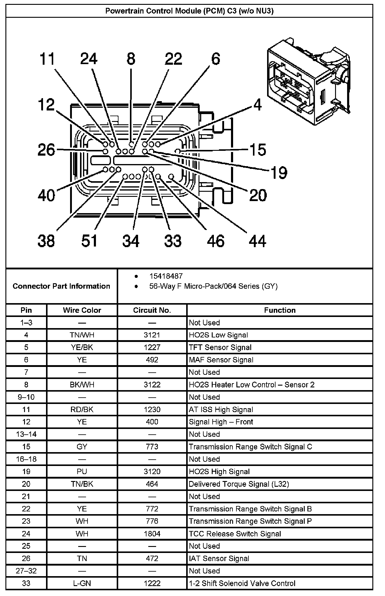 Factory service manual diagram