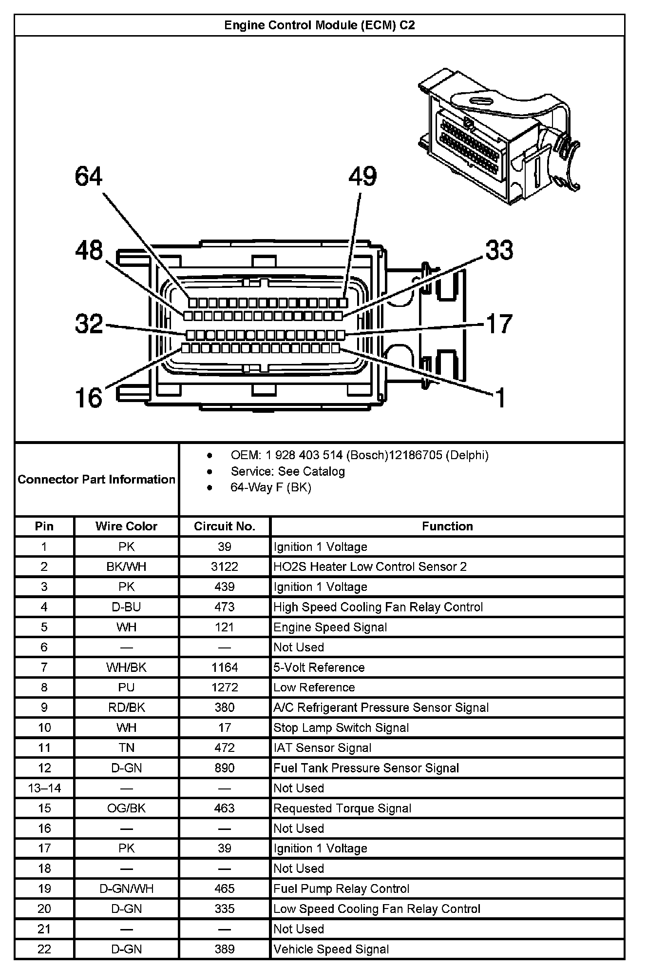 Factory service manual diagram