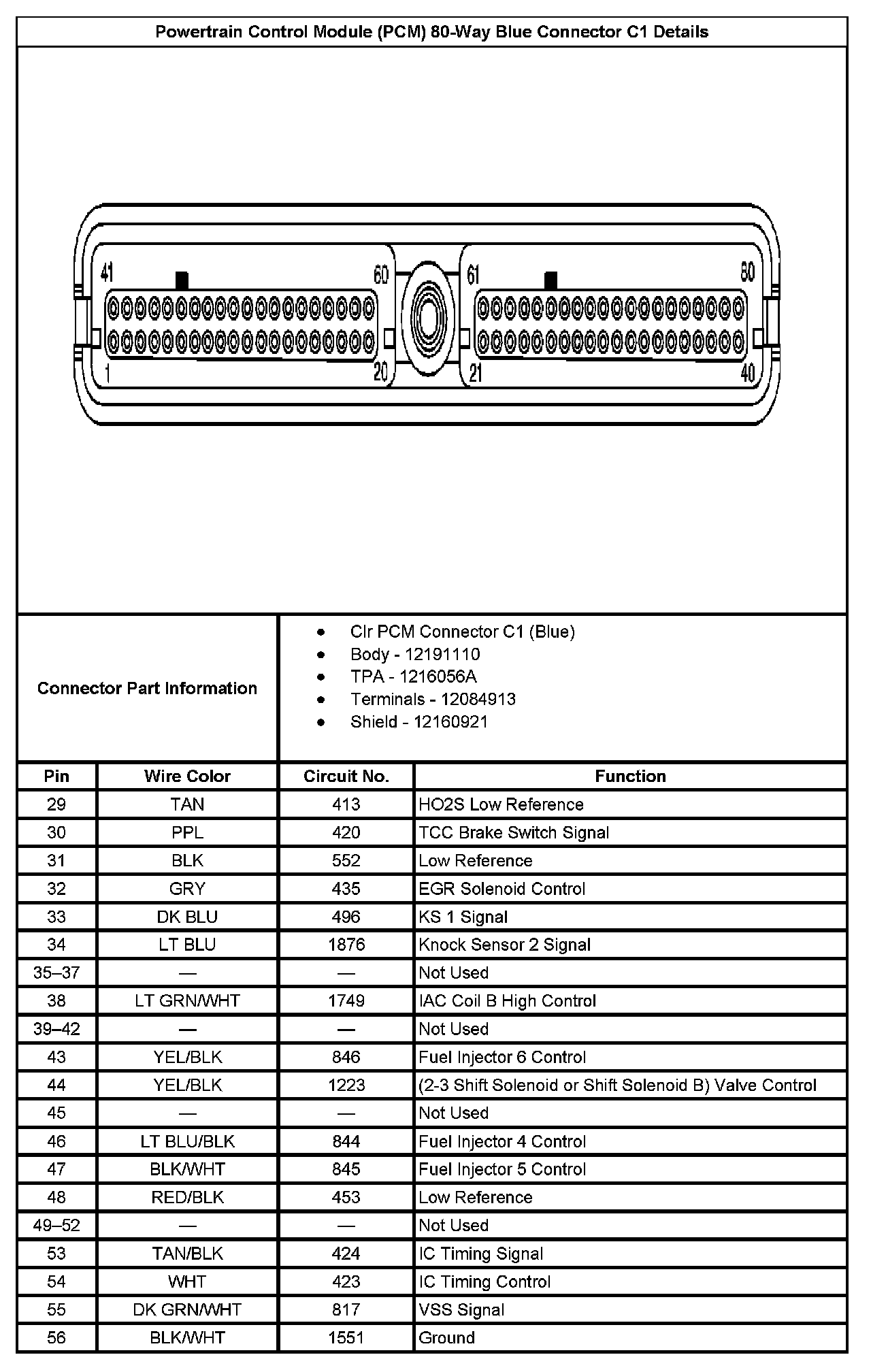 Factory service manual diagram