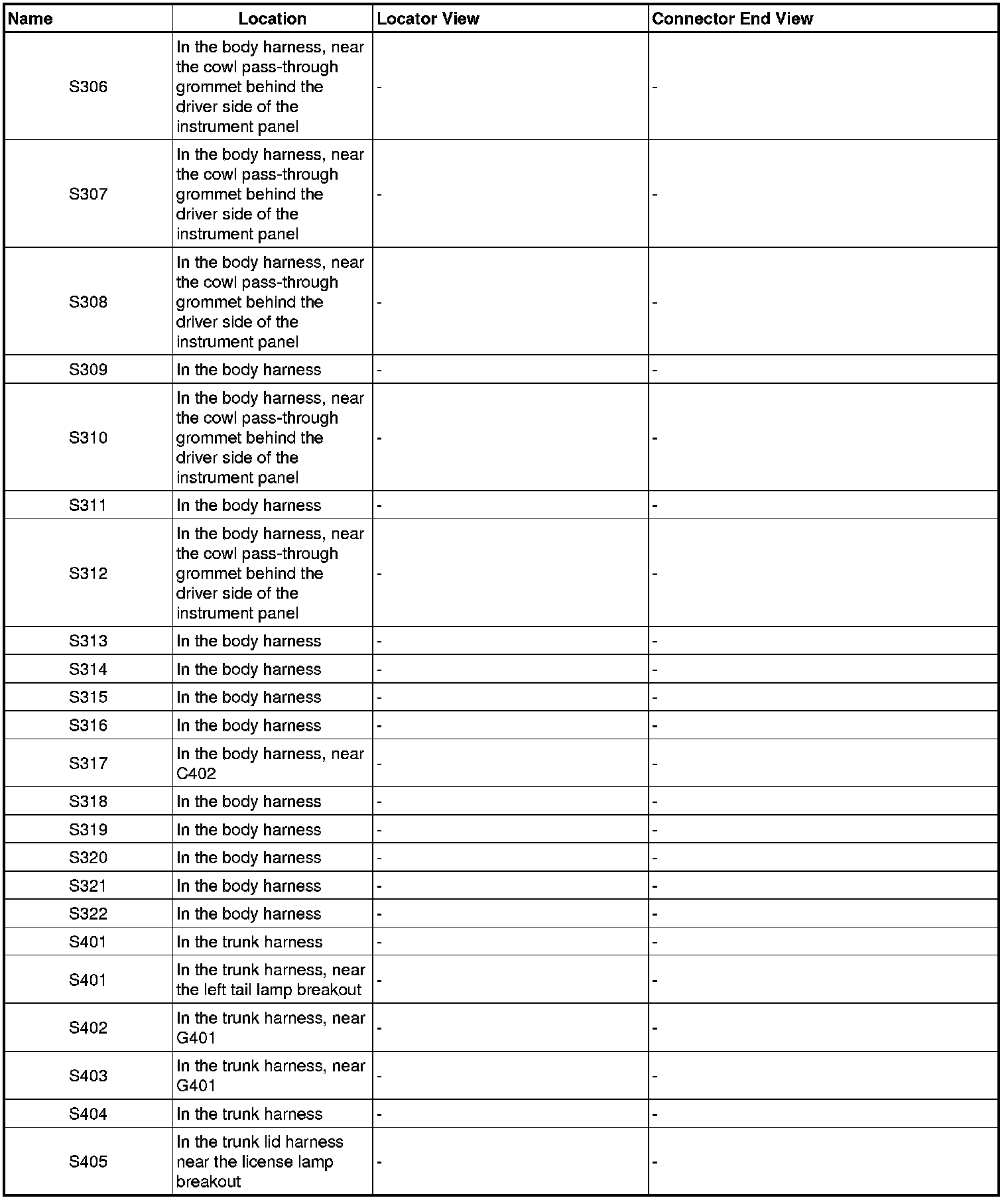 Factory service manual diagram