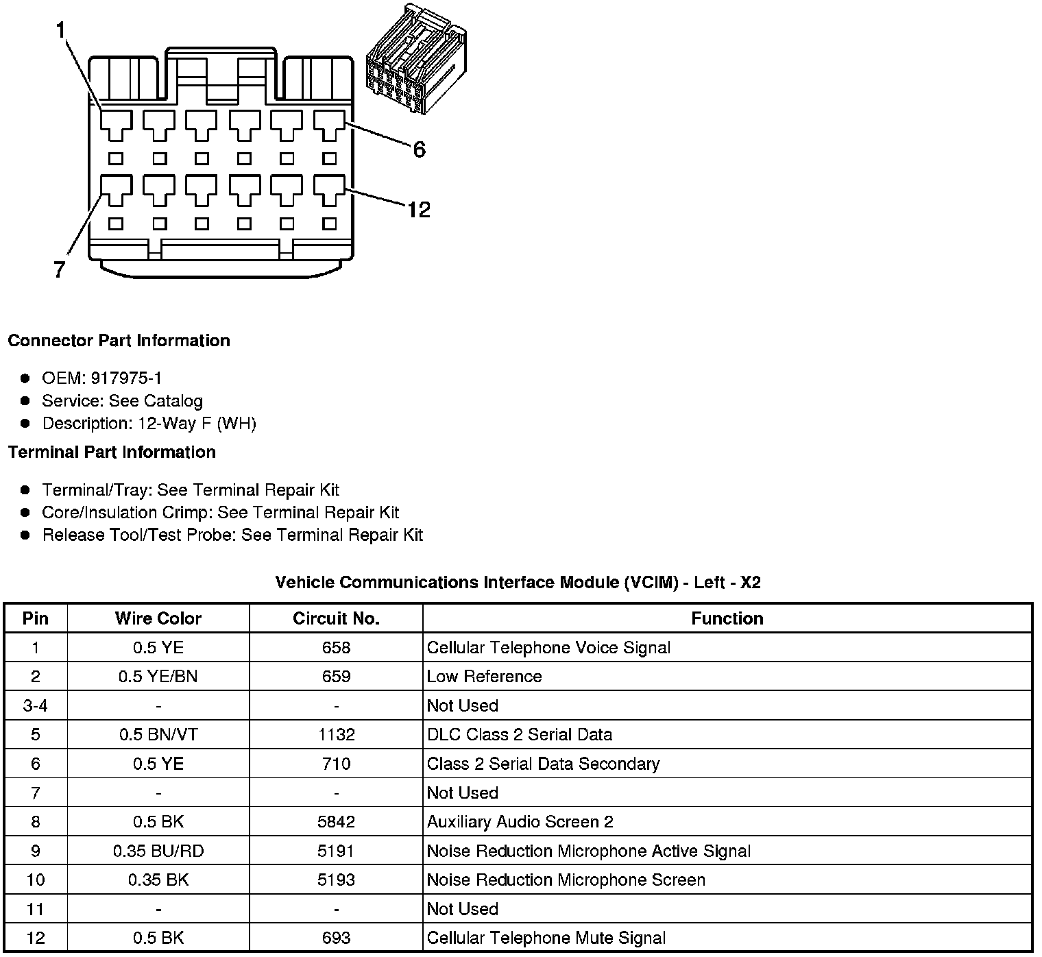 Factory service manual diagram