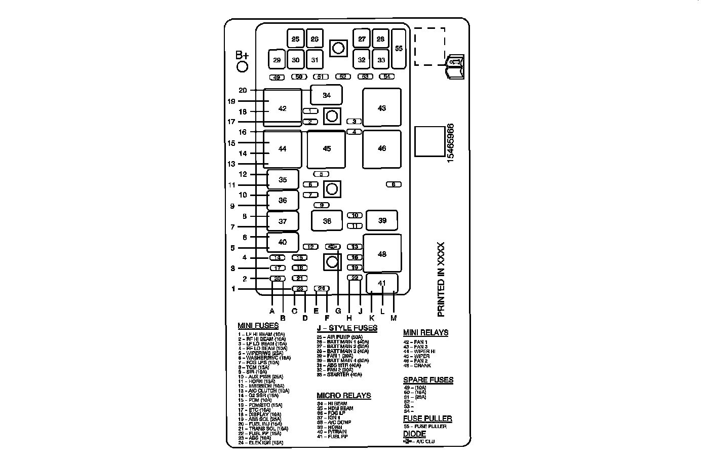 Factory service manual diagram