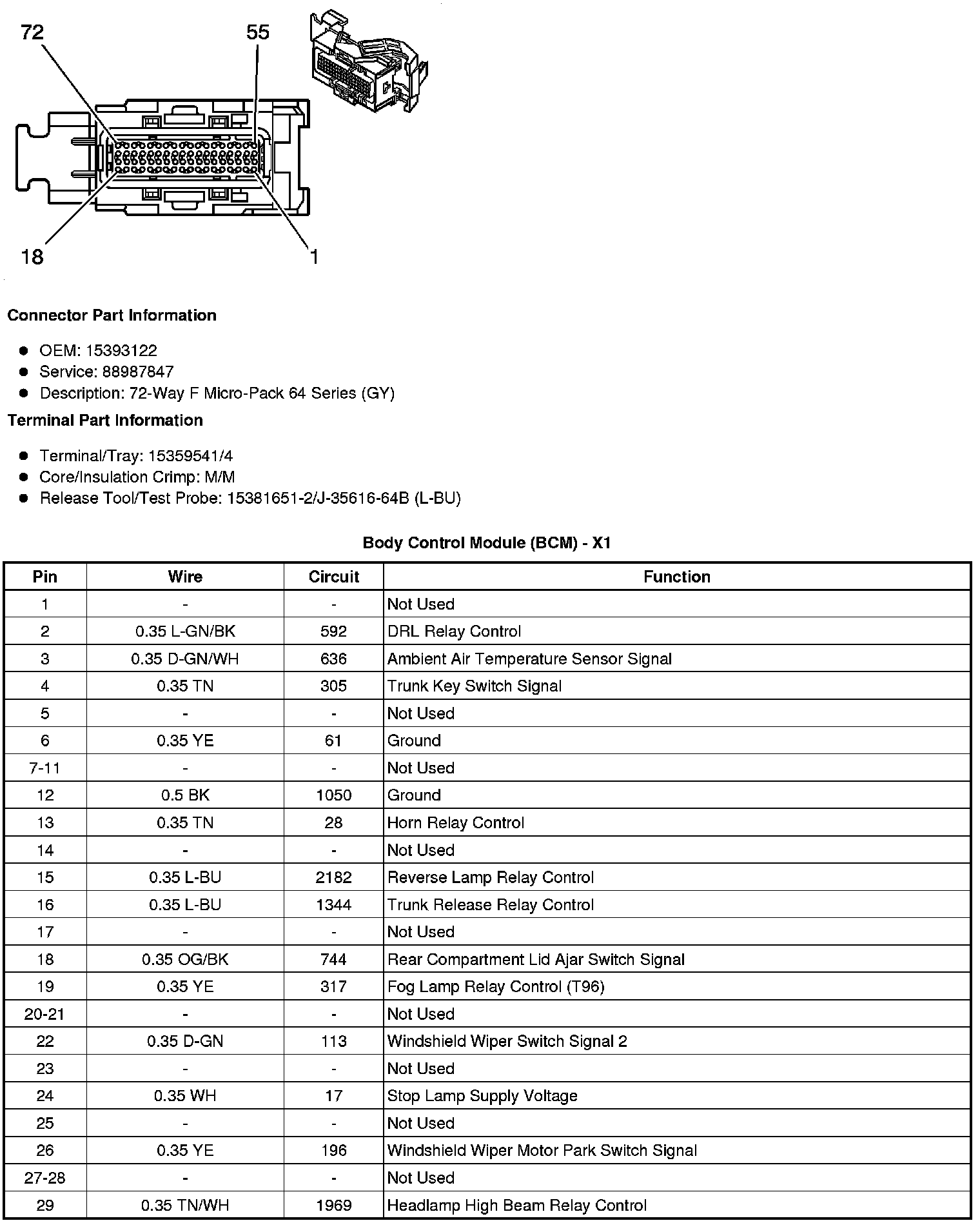 Factory service manual diagram