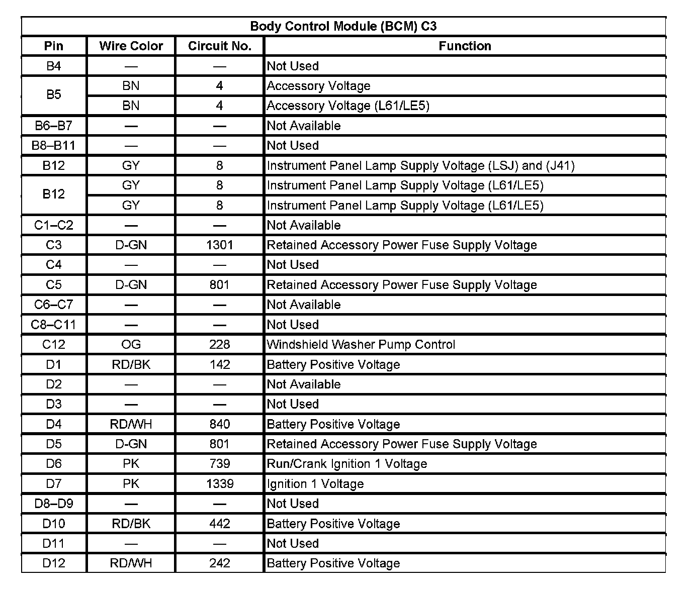 Factory service manual diagram