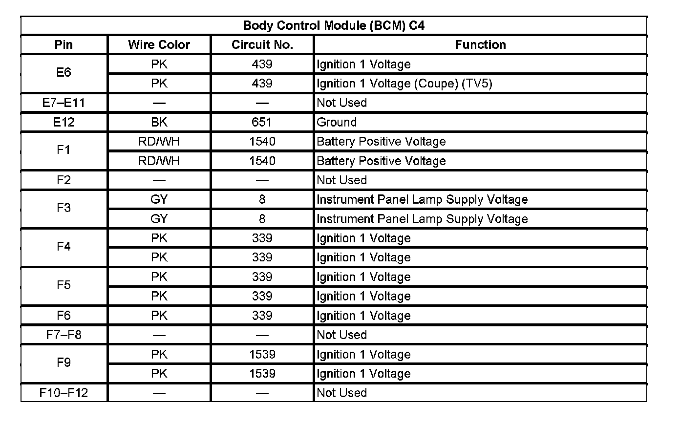 Factory service manual diagram
