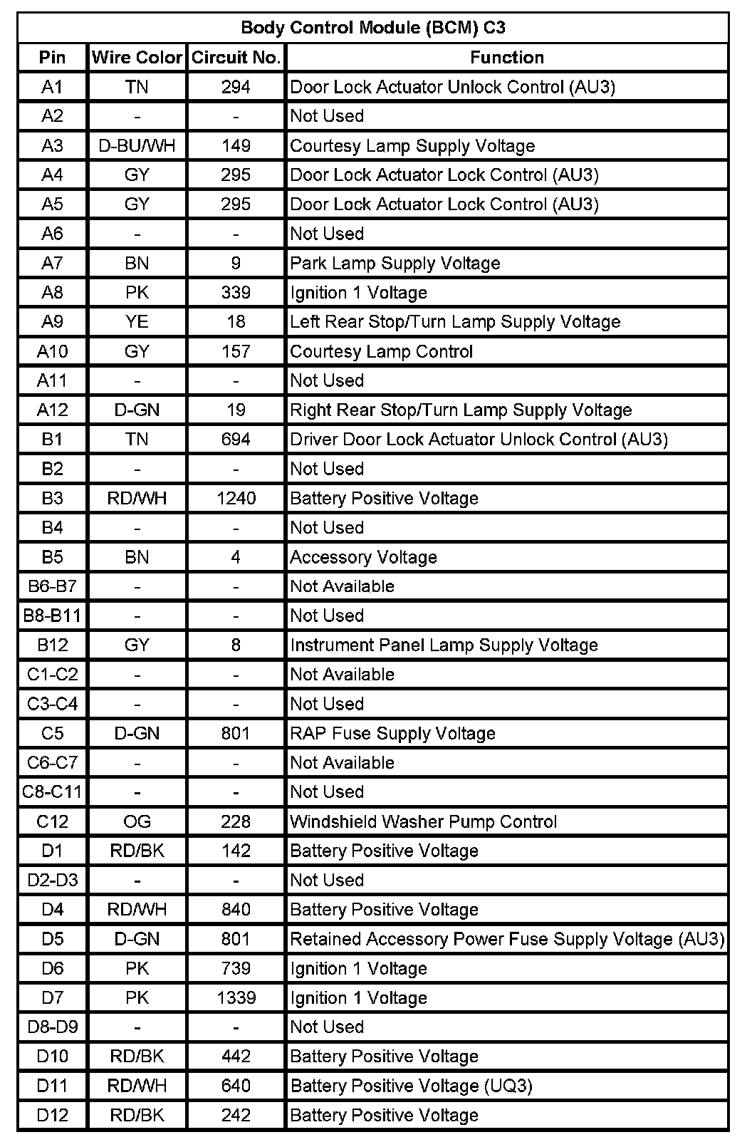 Factory service manual diagram