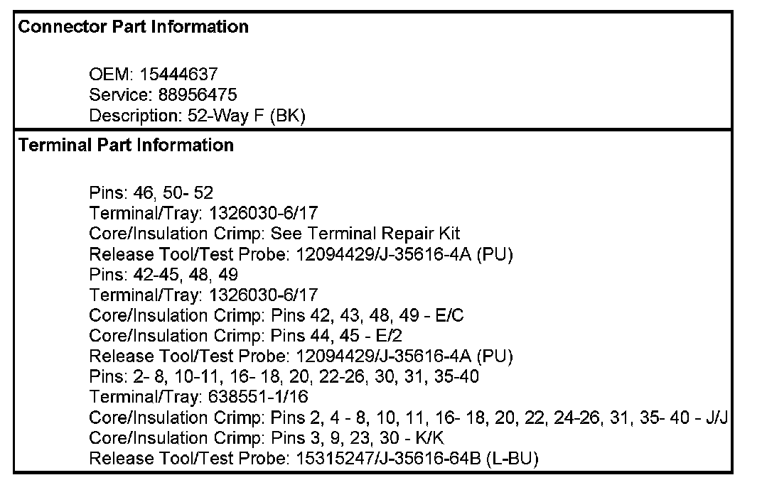 Factory service manual diagram