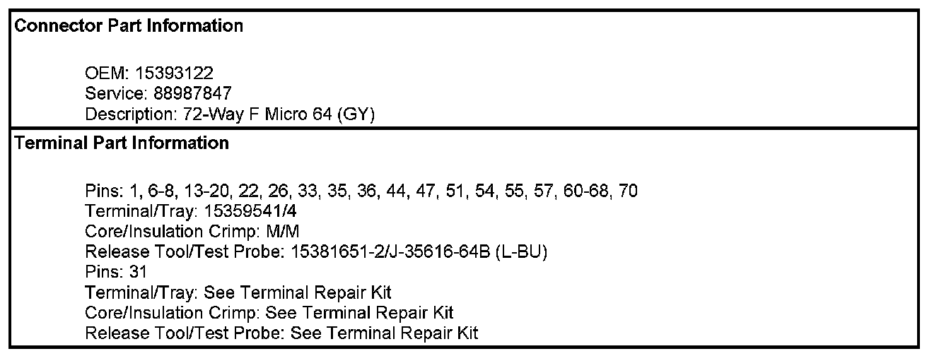 Factory service manual diagram