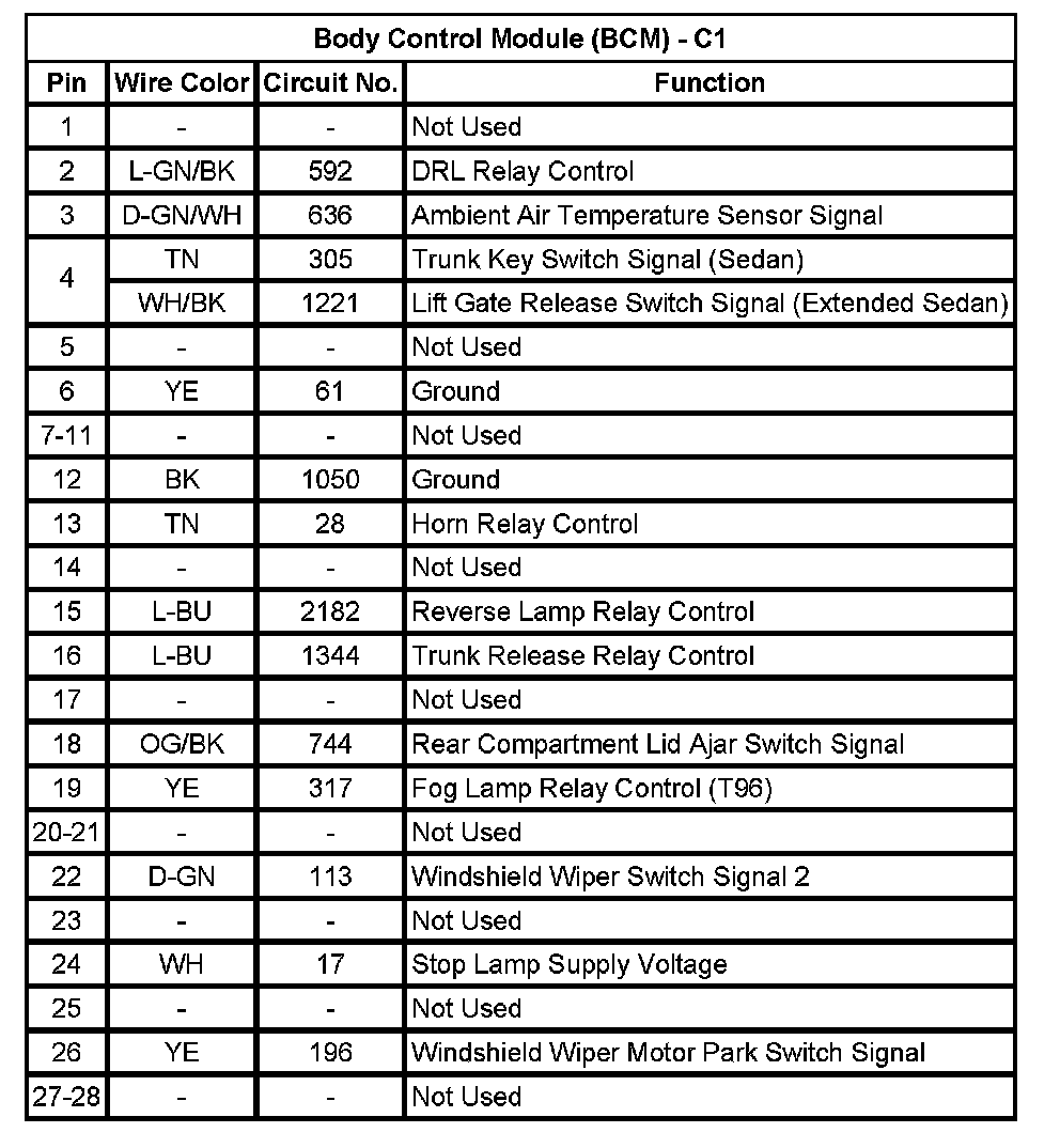 Factory service manual diagram