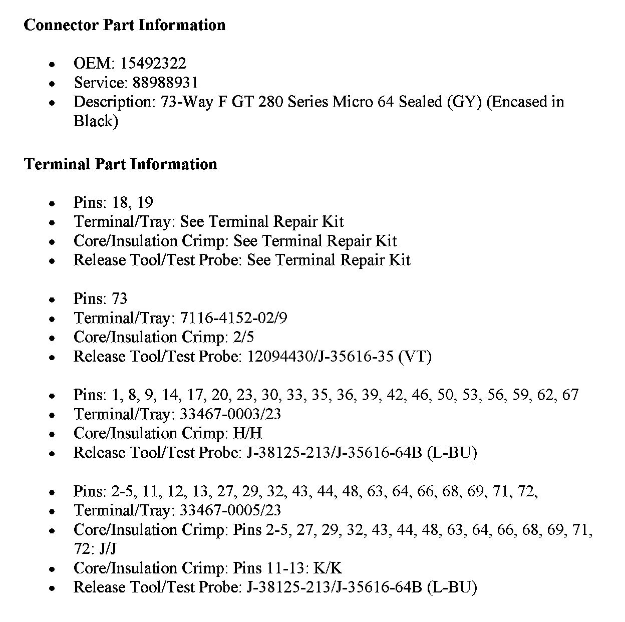 Factory service manual diagram