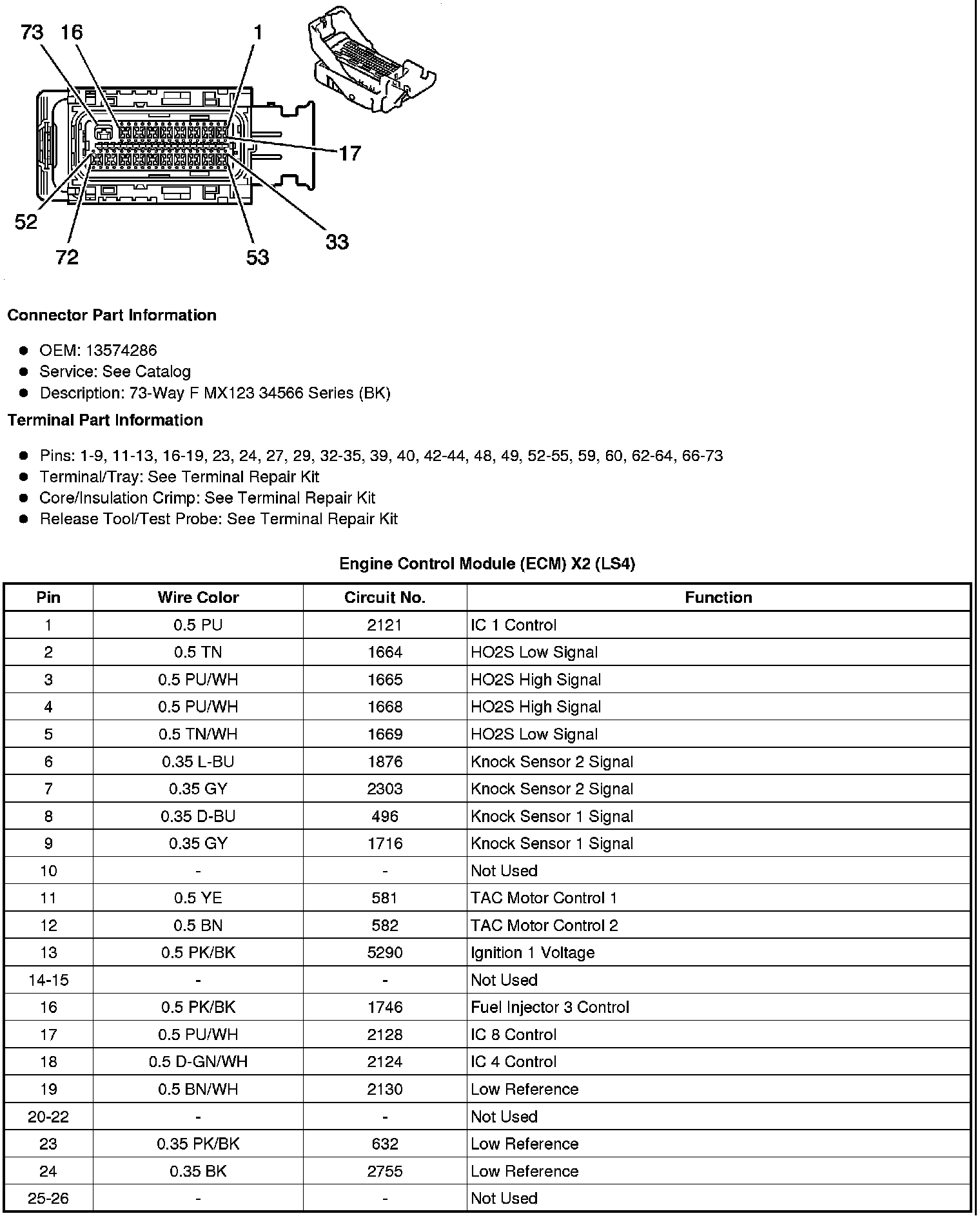 Factory service manual diagram