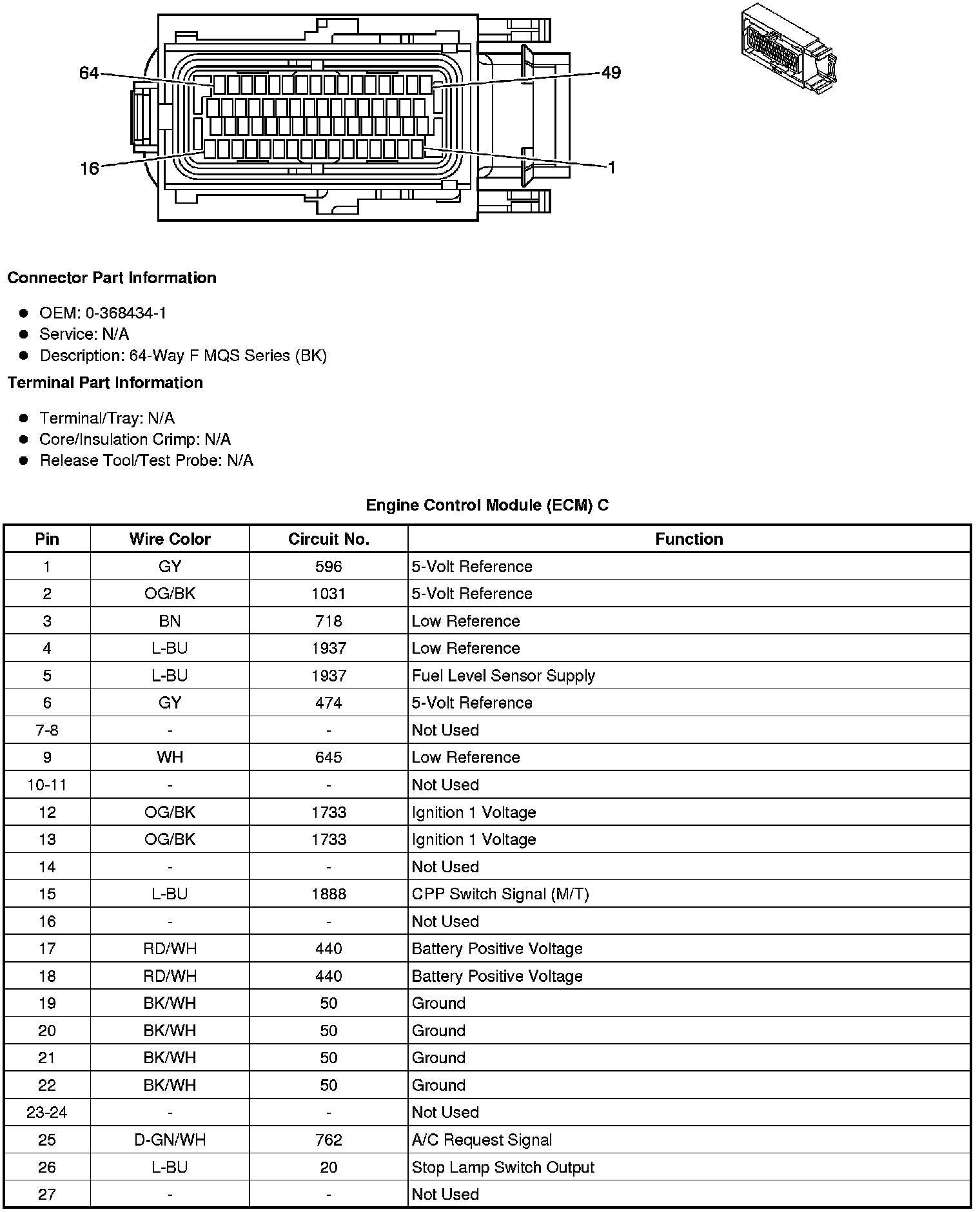 Factory service manual diagram