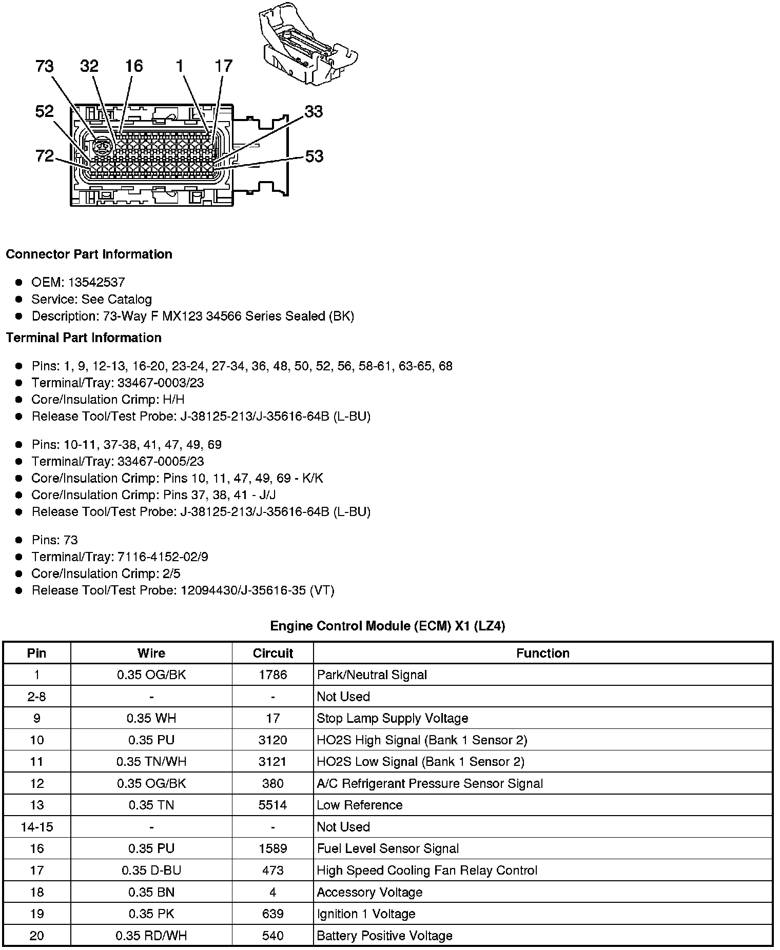 Factory service manual diagram