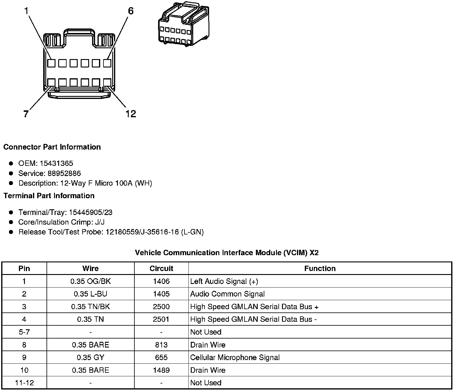 Factory service manual diagram