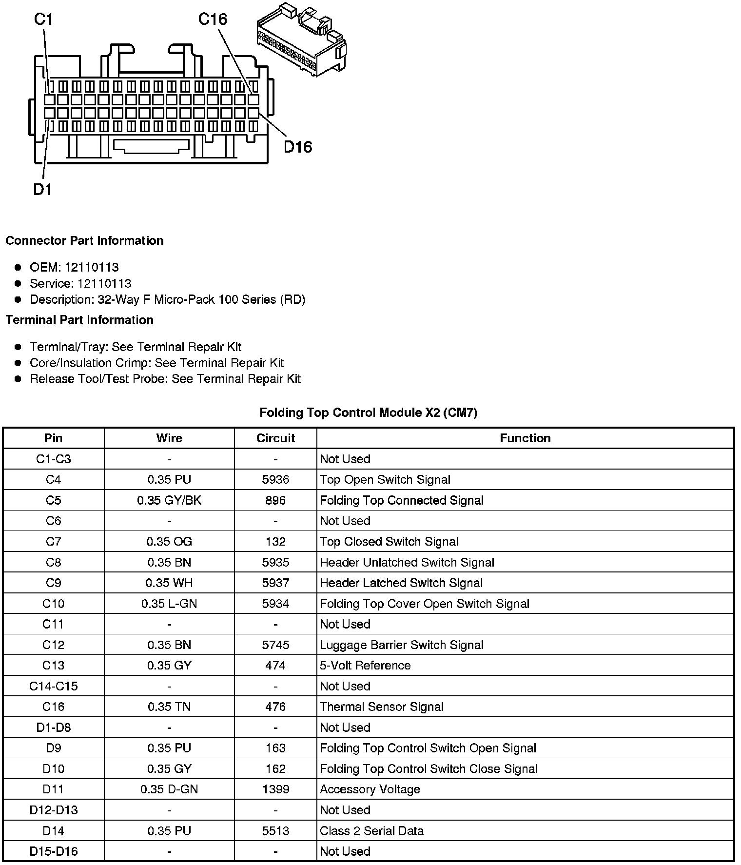 Factory service manual diagram