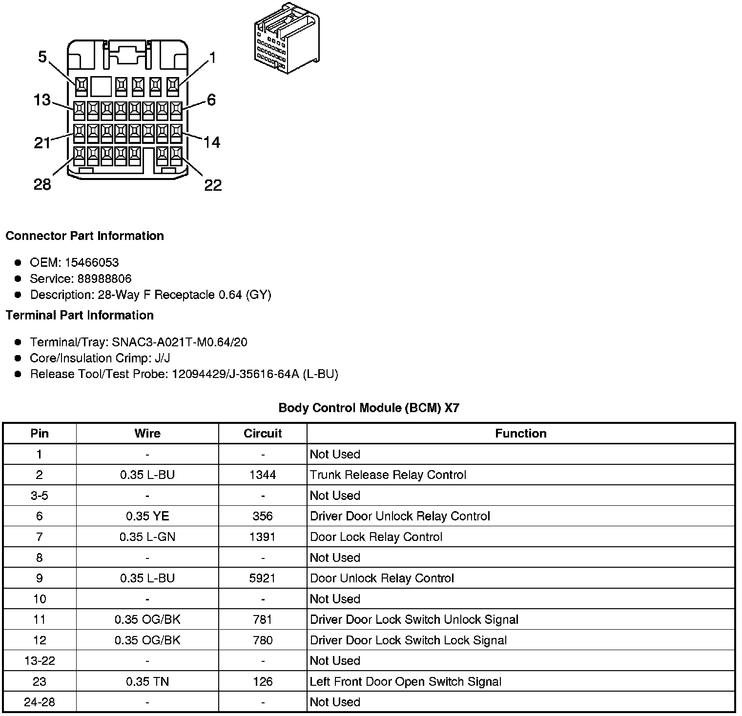 Factory service manual diagram